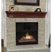 Pearl Mantels The Lindon Fireplace Mantel Shelf in Orange/Black | 6.5 H x 48 W x 8 D in | Wayfair 490-48-70