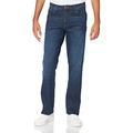 Wrangler Men's Texas Contrast Straight Jeans, Night Break 37w, 36W 32L UK