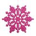 Vickerman 23555 - 6.25" Magenta Glitter Snowflake Christmas Tree Ornament (12 pack) (M101510)