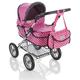 Molly Dolly Dolls Pram - Toy Pram With Adjustable Handle Height For 3-6 Year Old Girls - Baby Doll Pram For Girls Age 2 +