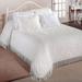 Chenille Medallion Bedspread, Full / Double, Ivory