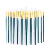 Royal & Langnickel - 12pc Zip N Close Assorted Short Handle Artist Paint Brush Set - White Bristle 1