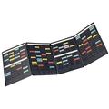 Val-Rex Mini-Player Planning Kit / 4 Folds / 4 Strips of 17 Index Slots 1.7/100 Index Cards [French Import]