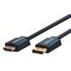 Clicktronic Aktives DisplayPort auf HDMI Adapterkabel, hochauflösende Signalübertragung WQHD @ 75 Hz (1440p) / Full HD @ 60 Hz (1080p) Kristallklarer Sound / DP-Stecker zu 1x HDMI Stecker, 2m