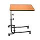 Days Overbed Table, Portable Desk with Castor Wheels, Writing Surface to Use in Bed or a Wheelchair, Mobility Aid, Mobile Desk with Adjustable Height, Teak and Black