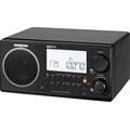 Sangean WR-2 Desktop-Radio (UKW/MW-Tuner, 7 W-Lautsprecher, Gleichstrombetrieb, Kopfhöreranschluss) schwarz