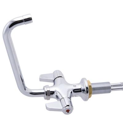 Equip by T&S 5F-2SLX08 Deck Mount Single Hole Faucet with 8 1/8" Swing Nozzle and Lever Handles