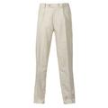 Alexanders of London Single Pleated Linen Trousers - Beige - Size 44/32