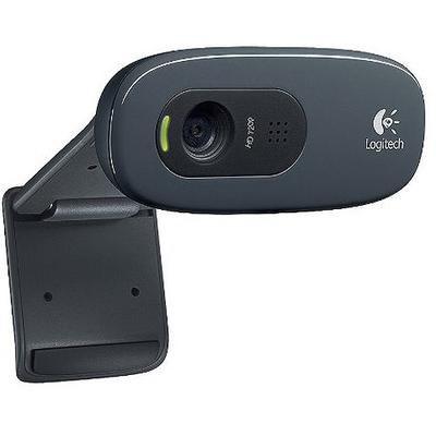 Logitech C270 3.0MP Webcam - Black (960-000694)