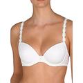 Marie Jo Womens Avero Padded Bra Size 36D in White Embroidered Padded Underwired