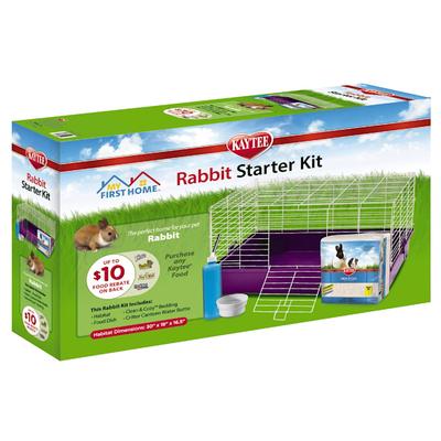 Kaytee My First Home Rabbit Starter Kit, 30" L X 18" W X 16.5" H