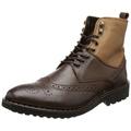 Selected Herren Sel Phil T Combat Boots, Braun (Dark Brown)