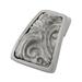 Vicenza Designs Liscio Leaves Novelty Knob Metal in Gray | 1.38 H x 1.38 W in | Wayfair K1251-SN