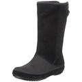 Crocs Berryessa Tall Suede, Women’s Boots, Black Black Black, J3 UK (34-35 EU)