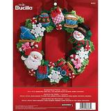 Bucilla Felt Wreath Applique Kit 16 Round-Christmas Toys