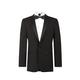 Dobell Mens Black Tuxedo Dinner Jacket Regular Fit Notch Lapel-42L