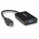 StarTech.com HDMI to VGA Adapter – 1920x1080 – HDMI Converter with Audio Output – VGA to HDMI Monitor Adapter (HD2VGAA2), Black