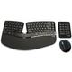 Microsoft L5V-00006 Sculpt Ergonomic Desktop Keyboard, Mouse and Numeric Pad Set, UK Layout - Black
