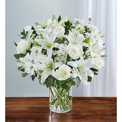 1-800-Flowers Everyday Gift Delivery Sincerest Sorrow All White Medium | Happiness Delivered To Their Door
