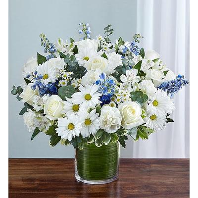 1-800-Flowers Everyday Gift Delivery Cherished Memories Blue & White Large | Happiness Delivered To Their Door