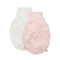 Ergobaby Schlaf Gut Puck Mich Sack, 2er Pack, Größe S/M, pink/natur