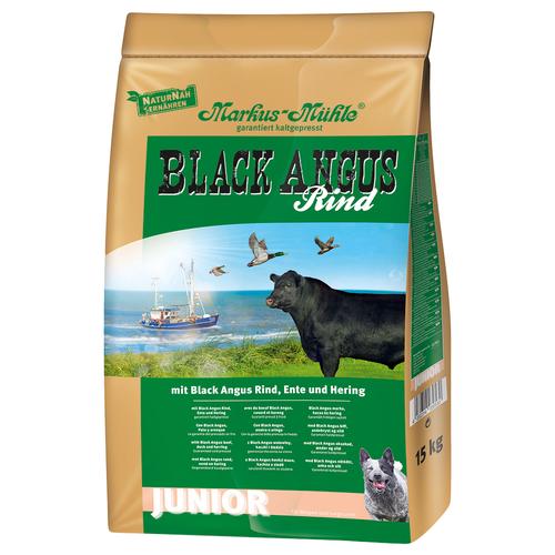 Sparpaket: 2 x 15 kg Black Angus Junior Hundefutter trocken