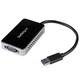 StarTech.com USB 3.0 to VGA Adapter with 1 Port USB Hub - 1920x1200 - External Video & Graphics Card - Dual Monitor Display Adapter - Supports Windows (USB32VGAEH),Black