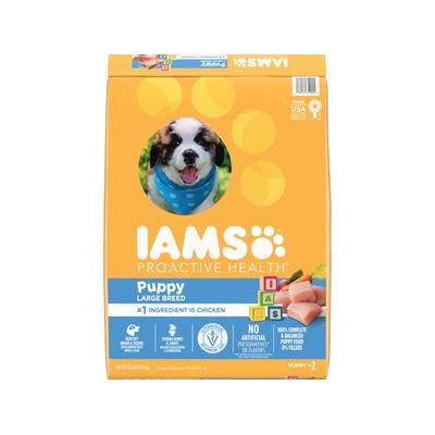 Iams Proactive Health Large Breed Puppy High Protein DHA Formula with Real Chicken Dry Dog Food, 15-lb bag