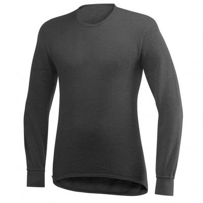 Woolpower - Crewneck 200 - Longsleeve Gr S grau/schwarz