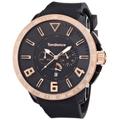 Tendence Gulliver Sport Unisex Quartz Watch with Black Dial Analogue Display and Black Plastic or PU Strap TT560001
