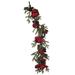 House of Silk Flowers Inc. Artificial Peony/Hydrangea/Berry/Pine Garland | 48 H x 3 W x 8 D in | Wayfair HF12031