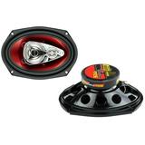 BOSS Audio Systems CH6940 Chaos Series 6 x 9 inch Car Stereo Door Speakers - 500 Watts Max 4 Way Full Range Audio Tweeters Coaxial Sold in Pairs