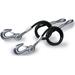 Tie Down Engineering 36 Black Vinyl Jacketed Hitch Cables with S Hooks