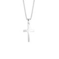 Elli Halskette Damen Kreuz Anhänger Basic mit Diamant (0.005 ct.) in 925 Sterling Silber