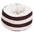 Mupfel Snuggle Bed For Pets | Cream / Dark Brown | ø 50cm x H 35cm