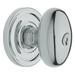 Baldwin Egg Keyed Entry Door Knob Set w/ Classic Rosette in Gray | Wayfair 5225.260.ENTR