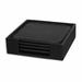 Dacasso Leatherette Coaster Leather in Black, Size 1.37 H x 1.37 D in | Wayfair A1011