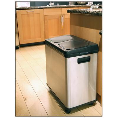 iTouchless 16-Gallon Dual-Compartment Trash and Recycling Can