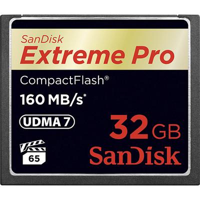 SanDisk Extreme Pro 32GB CompactFlash (CF) Memory Card - SDCFXPS-032G-A46