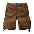 Matchstick Men's Twill Cargo Shorts#S3612 (S3612 Mud,4XL/40)
