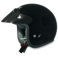 AFX FX-75 Solid Open Face Motorcycle Helmet Black XXL