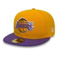 New Era Men's NBA Basic La Lakers 59fifty Fitted Baseball Cap, Yellow, 7 1/4 UK