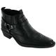 Men's Cowboy Ankle Cuban Heel Gusset Boots UK Sizes ** 6 7 8 9 10 11 12 ** (UK 11, Black)