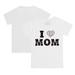 Toddler Tiny Turnip White Arizona Diamondbacks Heart Mom T-Shirt