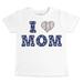 Infant Tiny Turnip White Toronto Blue Jays Heart Mom T-Shirt