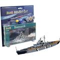 Revell Revell_65802 Modellbausatz Schiff 1:1200 - Bismarck im Maßstab 1:1200, Level 4, originalgetreue Nachbildung mit vielen Details, , Model Set mit Basiszubehör, 65802