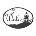 Lighthouse and Birds - Welcome Sign Medium