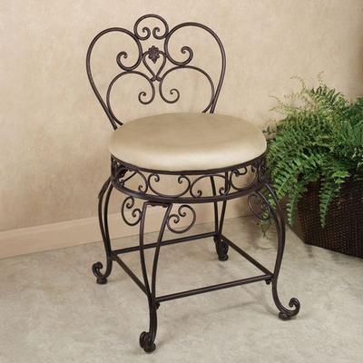 Aldabella Tuscan Slate Vanity Chair , Tuscan Slate