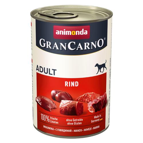 12 x 400 g animonda GranCarno Original Adult Rind Hundefutter nass