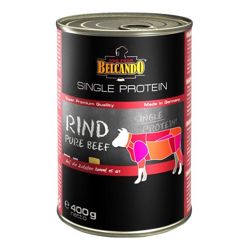 12 x 400g Single Protein Rind Nass BELCANDO Hundefutter nass